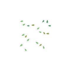 Tree leaf vector logo design, eco-friendly