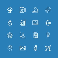 Editable 16 marketing icons for web and mobile