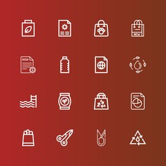 Editable 16 simplicity icons for web and mobile