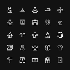 Editable 25 cloth icons for web and mobile