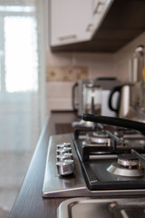 view of home kitchen. domestic life