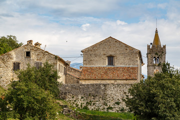 View to the smallest town in the world - Hum, Istria, Croatia