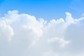 Fototapeta premium Blue sky background with white cloud