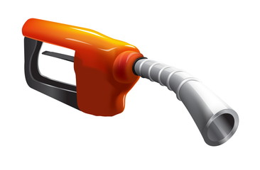 gas pump isolated on white