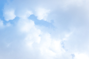 Close-up white cloud background