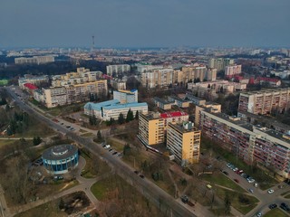 Fototapeta premium Aerial view of Minsk, Belarus