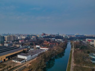Obraz premium Aerial view of Minsk, Belarus