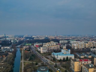 Obraz premium Aerial view of Minsk, Belarus