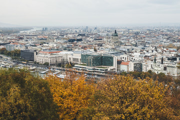 Obraz premium Perfect autumn panorama of Budapest. Hugary