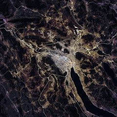 Map Zürich city. Zurich. Switzerland