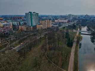 Aerial view of Minsk, Belarus