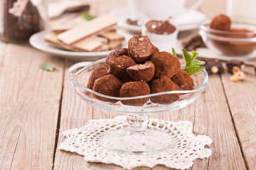 Chocolate truffles.
