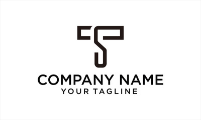 COMBINATION LETTER LOGO FROM LETTER S AND T LOGO DESIGN