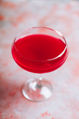 Blood oranges margarita on the rustic background. Selective focus. Shallow depth of field.
