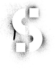 Street Art Stencil Designer Font set in vector format - S