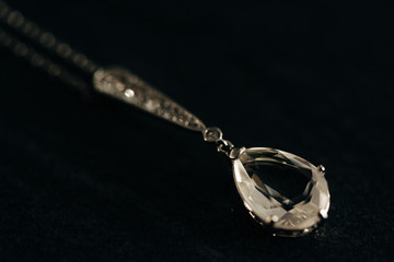 Silberschmuck Diamant-Kettenanhänger