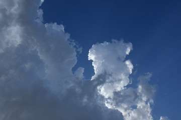 Cloud in the blue sky, Nature background