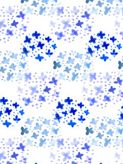 アジサイ　テクスチャ　水彩　