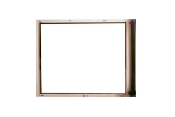 Medium format color film frame.With white space.120 film space.