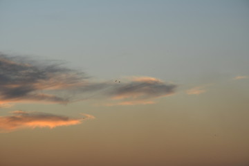 Clouds in the Sky and Beautiful Natural Evening at Kutch, Gujarat, India