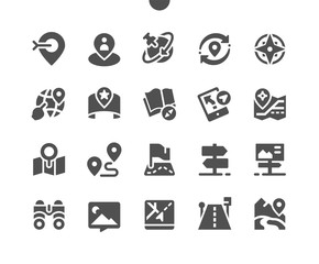 Navigation Well-crafted Pixel Perfect Vector Solid Icons 30 2x Grid for Web Graphics and Apps. Simple Minimal Pictogram
