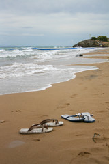 Fototapeta na wymiar Beach in Greece on Zakynthos island
