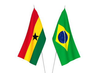 Brazil and Ghana flags