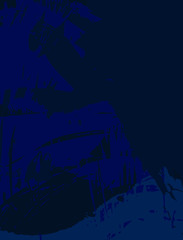 Abstract color painting background. Ink pattern illustration. Contemporary and modern texture. Creative and artistic wallpaper. Artistic wall with brushed shapes design. Urban Grunge.