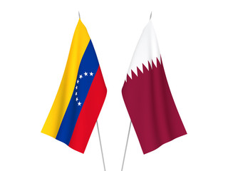 Qatar and Venezuela flags