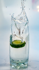 Splash water