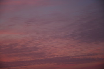 Sunshine in the sky , Orange color in the sky, clouds