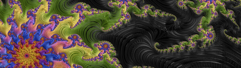 Modern abstract backgrounds banner space neon lights (super high resolution) 3d rendering