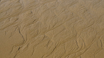 Sand texture on the beach
