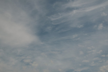 Obraz premium blue sky with scattered white clouds