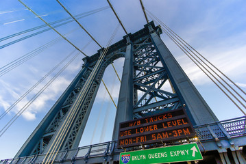 Obraz premium Manhattan Bridge in Manhattan in New York, USA, USA