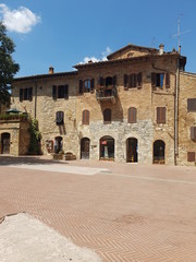 Fototapeta premium Street in Tuscany Italy