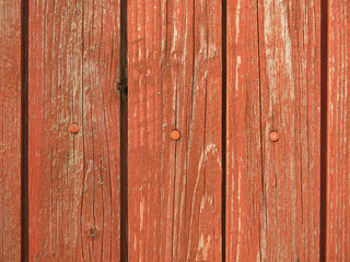 old peeling boards with peeling brown paint for the background