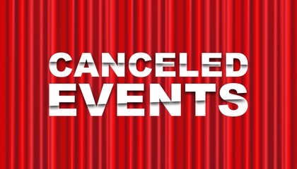 Canceled event background template.