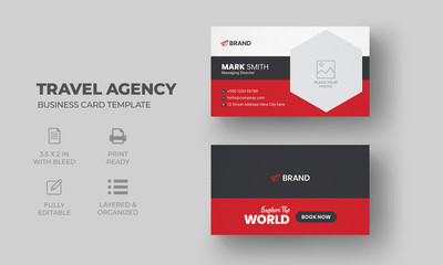Travel Agency Business Card Template