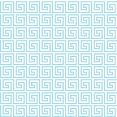 Blue ocean Greek seamless pattern background.