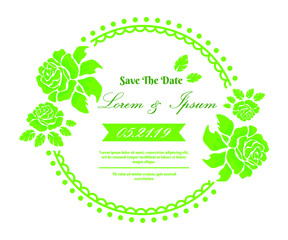 wedding invitation card flower frame
