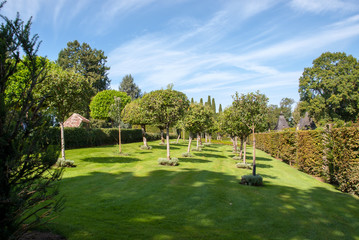 The picturesque Jardins du Manoir d Eyrignac in Dordogne. France
