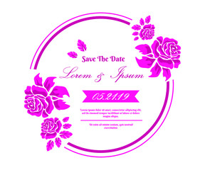 wedding invitation card flower frame
