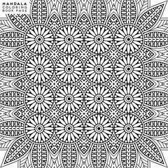 Flower Mandala. Coloringbook page template