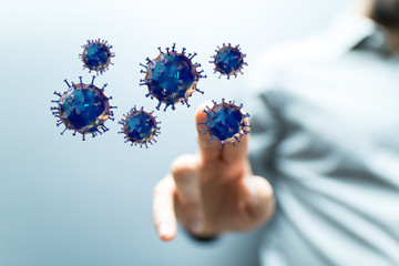 Corona Virus Healthcare Concept. Coronavirus protection Pandemic Sars Fever.