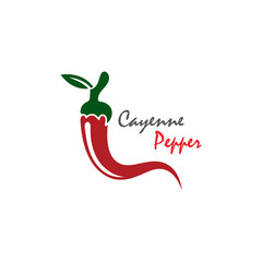 Cayenne Pepper logo creative inspiration vector design