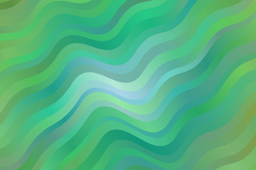 Green and blue waves abstract vector background. Simple pattern.