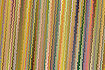 Orange, yellow, green and grey stripes and lines abstract vector background. Simple pattern.