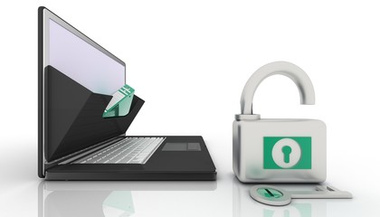 ARCHIVE .3d Render Illustration.