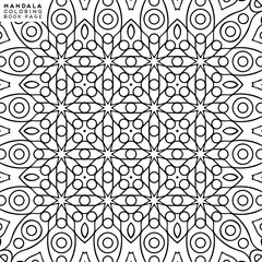 Flower Mandala. Coloringbook page template